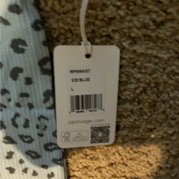 NWT P.J. Salvage Gray Leopard Print set - Picture 3 of 4